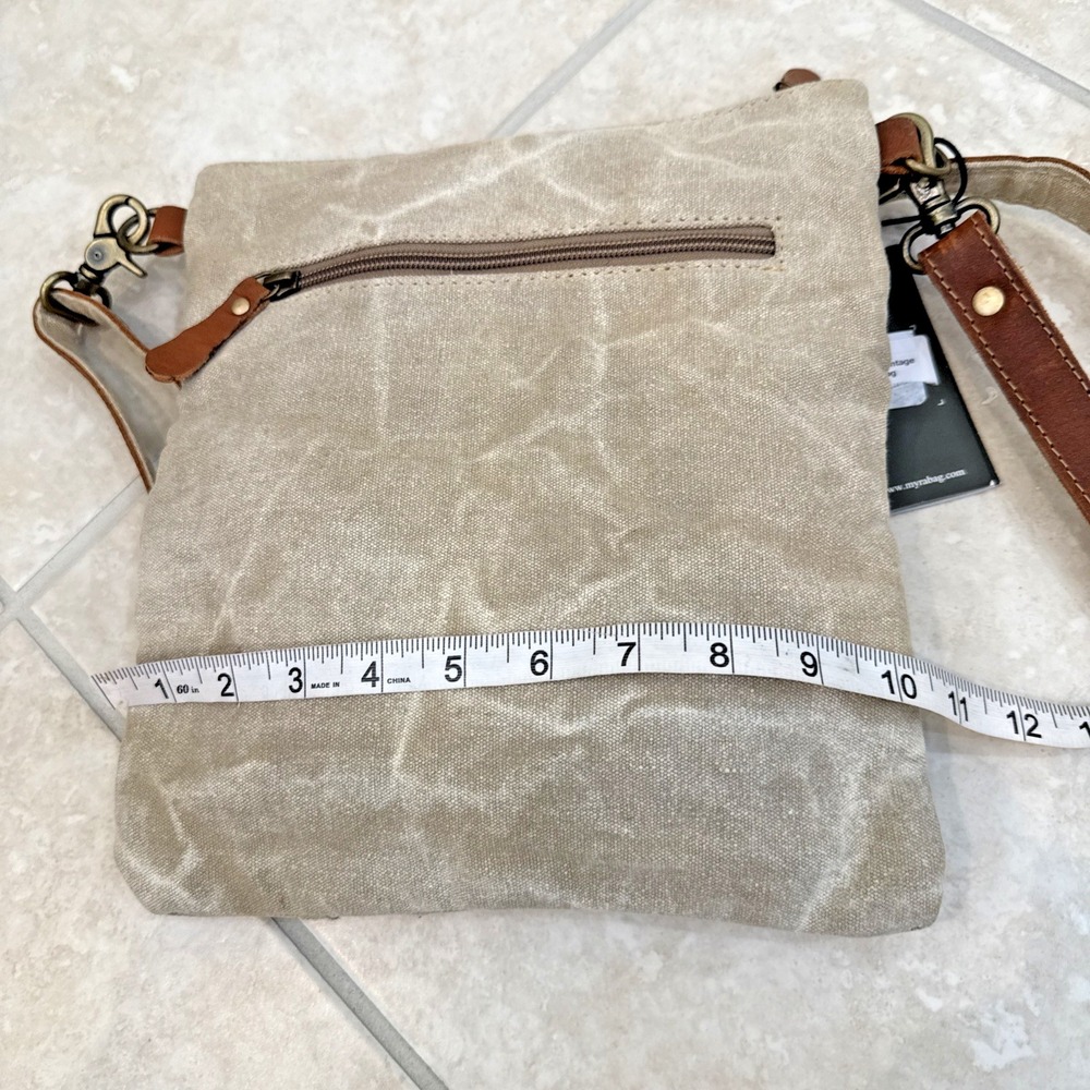 NWT Myra Upcycled Canvas Yesteryear Vintage Style Crossbody Purse Western - Picture 5 of 12
